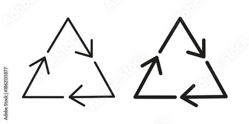 Recycle icons symbol template for graphic and web design