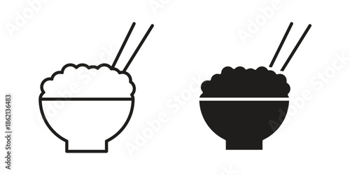 Rise Bowl icons symbol template for graphic and web design