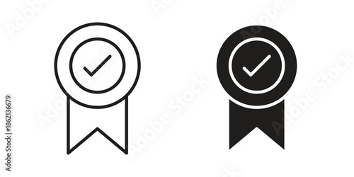 Rosette icons symbol template for graphic and web design
