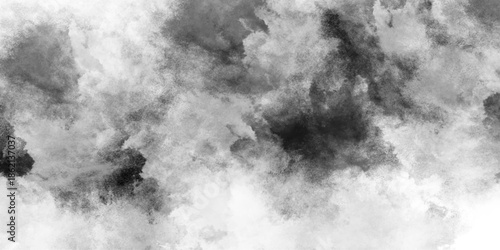 Black bold grainy distressed watercolor paint stains and blotches, aConcrete old and grainy wall white color grunge texture. ckground texture, old vintage grunge with marbled watercolor painted design