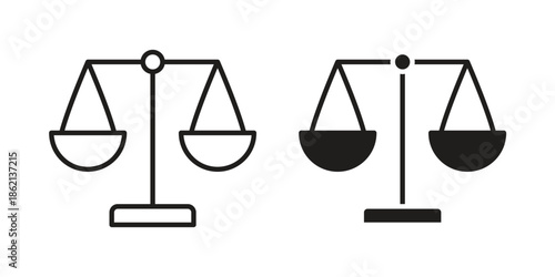 Scales icons symbol template for graphic and web design