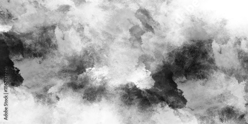 Black bold grainy distressed watercolor paint stains and blotches, aConcrete old and grainy wall white color grunge texture. ckground texture, old vintage grunge with marbled watercolor painted design