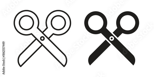 Scissors icons symbol template for graphic and web design