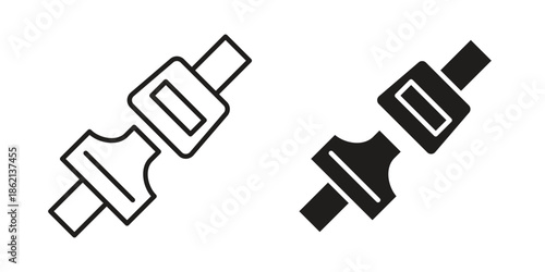 Seatbelt icons symbol template for graphic and web design