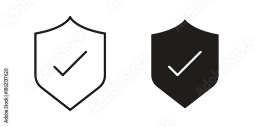 Security icons symbol template for graphic and web design
