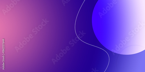 Illustration in the style of geometric-circle patterns with pink purple gradient for online work and presentations