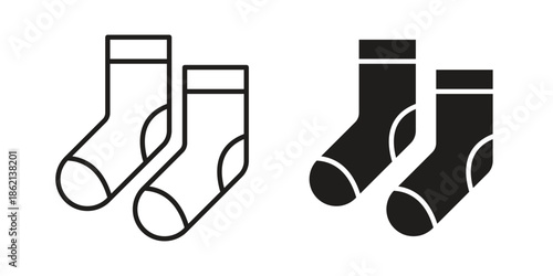 Socks icons symbol template for graphic and web design
