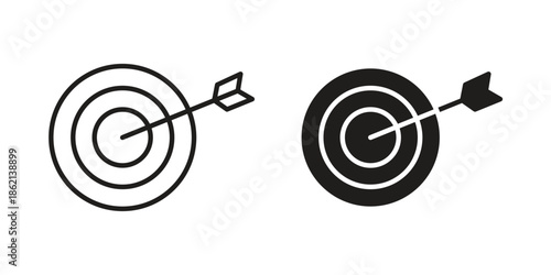Target icons symbol template for graphic and web design