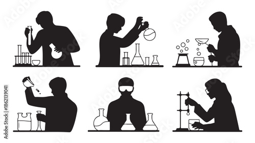 Scientists Working in Laboratory with Various Equipment