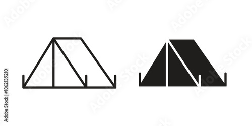 Tent icons symbol template for graphic and web design