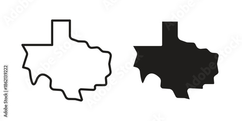 Texas icons symbol template for graphic and web design