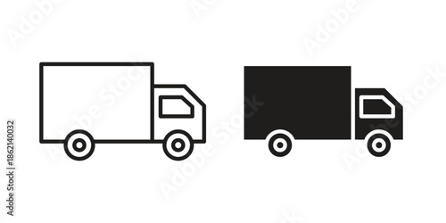Truck icons symbol template for graphic and web design