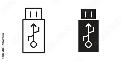 usb drive icons symbol template for graphic and web design
