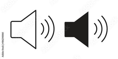 Volume icons symbol template for graphic and web design