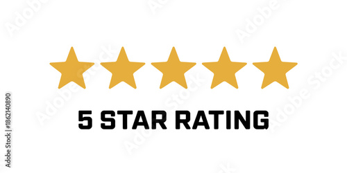 A perfect five-star rating indicating top-tier quality and exceptional customer satisfaction