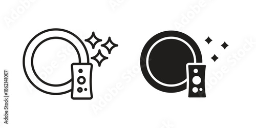 Washing dishes icons symbol template for graphic and web design