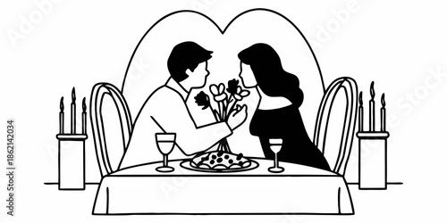 Man Proposing to Woman Over a Romantic Dinner