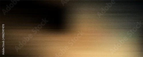 Black noise seamless gradient pattern with golden light leak bg. Festive vector illustration with watercolor effect and paper texture. Blurred abstract background