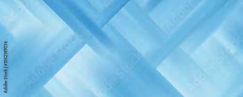 modern abstract blue background design with layers of textured white transparent material in triangle diamond and squares shapes in random geometric pattern