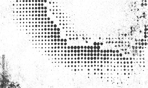 abstract halftone dotted background grunge vector texture, grunge halftone dotted abstract vector background