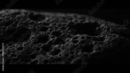 Abstract close up of dark rough textured surface