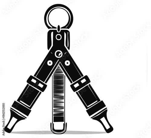 Antique Tool Illustration Measuring Instrument or Caliper for Detailed Technical Work