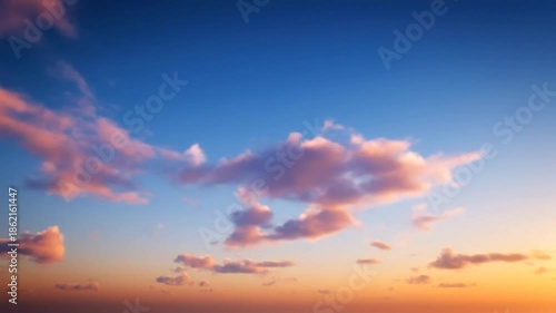 Dramatic clouds with sunlight in gradient sky