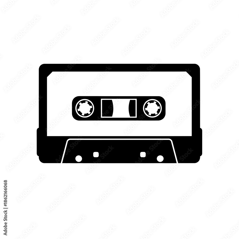 Fototapeta premium Retro Audio Cassette Tape Icon