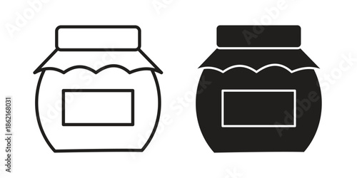 Jam icons vector glyph flat style. Stroke with editable size icons