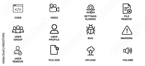 Software & UI Line Icons