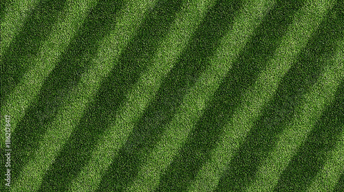 Diagonal Stripes on a Green Grass Field lawn turf