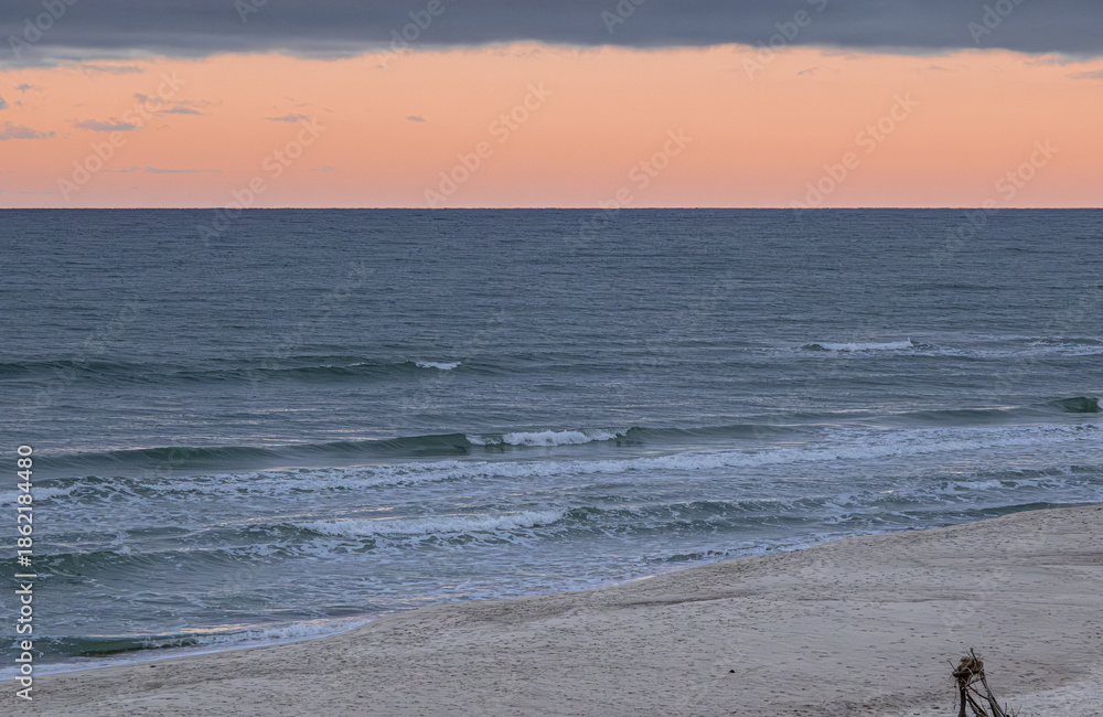 Foto The Baltic Sea coast as seen from the Curonian Spit National Park, close to Nida