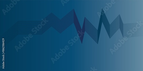 Modern blue abstract background with elegant diagonal lines in transparent blue and black.Vector Background