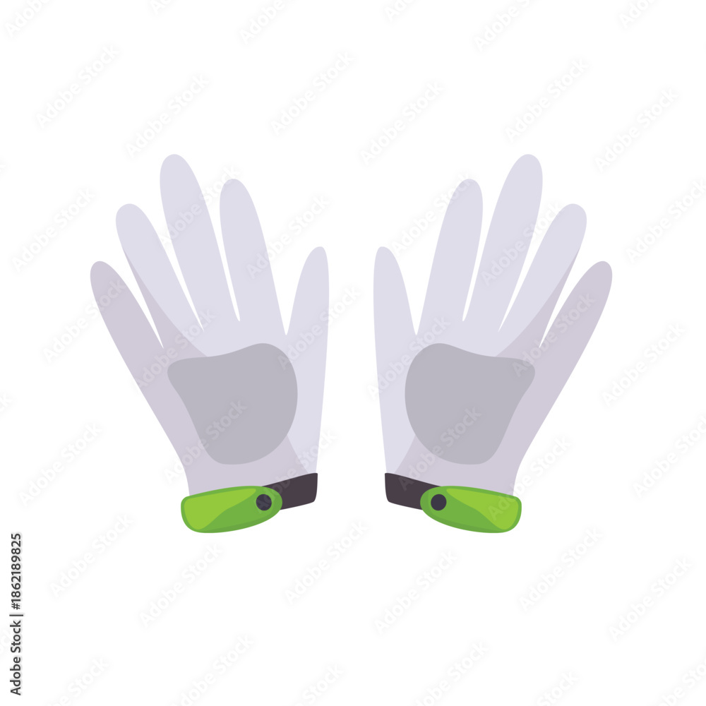 Obraz premium Golf gloves icon, golf glove vector illustration, golf equipment design elements, golf clip art