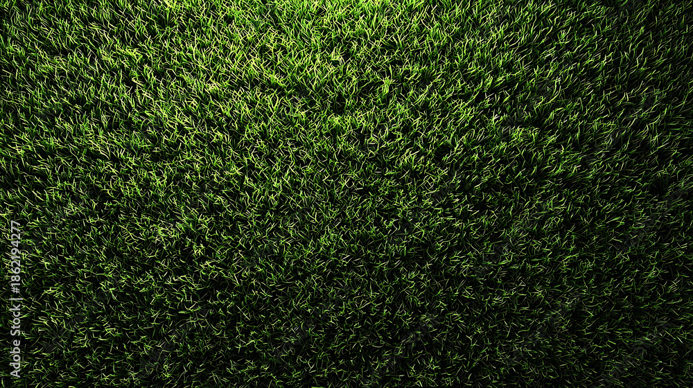 Obraz premium Overhead View of Green Grass Field Texture nature lawn