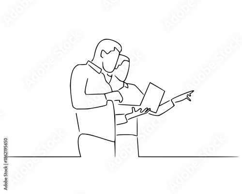 Professional business setup with modern technology and design elements