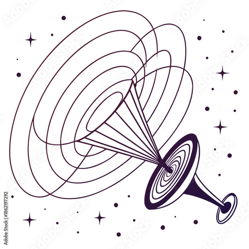 Bending light around a stellar mass with a white background