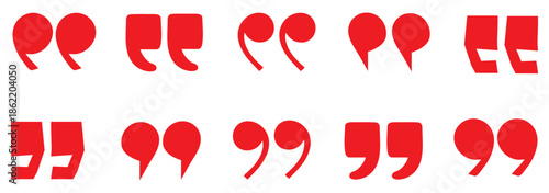 Quote mark flat vector icon set. quote mark collection. black quotes icon set. Speech mark. inverted commas symbol. vector illustration