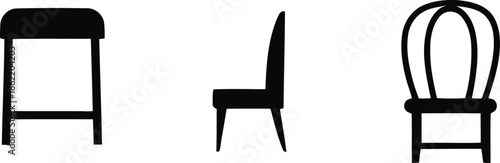 Chair set, collection of chairs, classic, home, office, garden chair set.