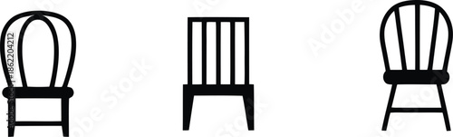 Chair set, collection of chairs, classic, home, office, garden chair set.