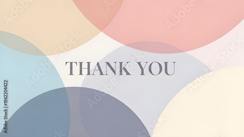 A colorful thank you card with pastel balloons and a heartfelt message