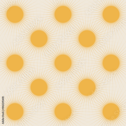 abstract background with yellow sun