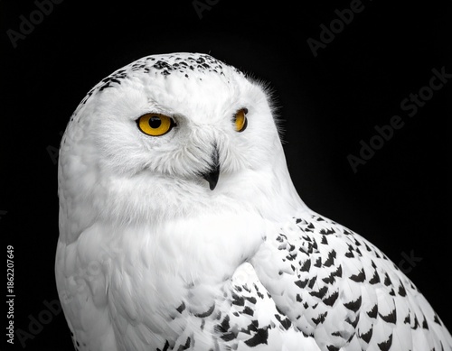 snowy owl portrait