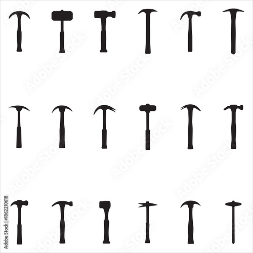 Hammer Silhouette Clip Art
