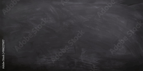 Black grunge chalkboard with textured surface and vintage design