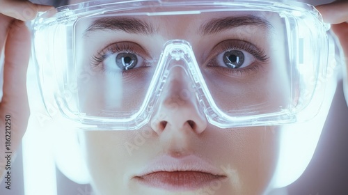 Bright Eyeglass Frames with Lens Overlay Adjustments