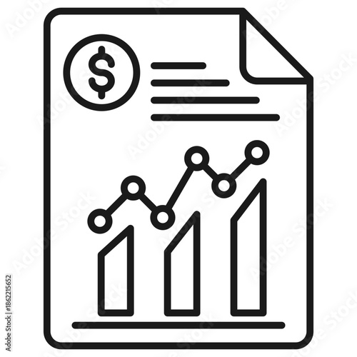 Expense Tracker Outline Icon