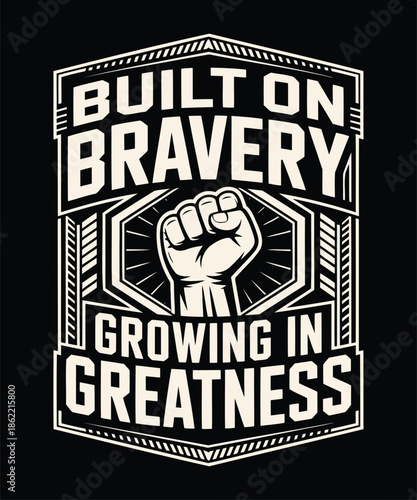 Black fist with roots rising in power illustrated against a solid white background for empowerment concepts.