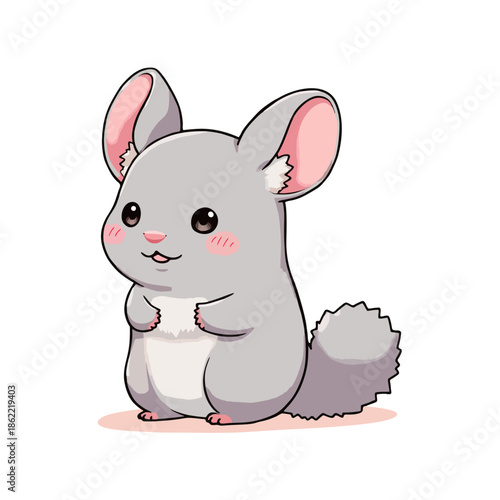 Cute Chinchilla Clipart 05