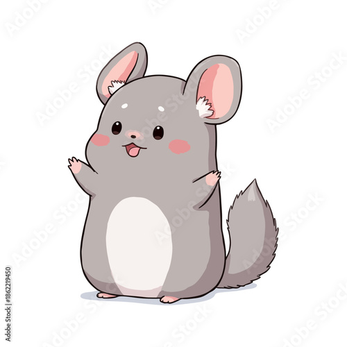 Cute Chinchilla Clipart 08